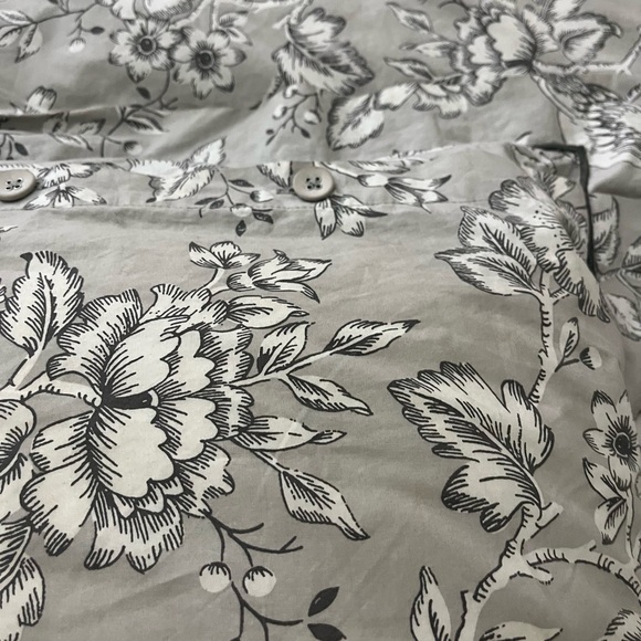 IKEA Gray and Green Paisley Duvet Cover Set - Picture 5 of 5